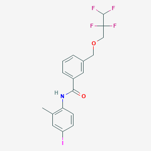 N-(4-iodo-2-methylphenyl)-3-[(2,2,3,3-tetrafluoropropoxy)methyl]benzamide