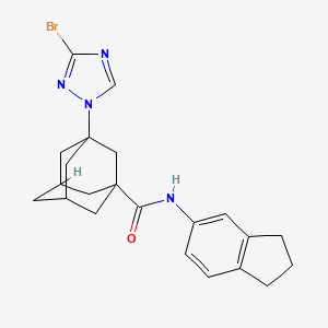 3-(3-BROMO-1H-1,2,4-TRIAZOL-1-YL)-N~1~-(2,3-DIHYDRO-1H-INDEN-5-YL)-1-ADAMANTANECARBOXAMIDE