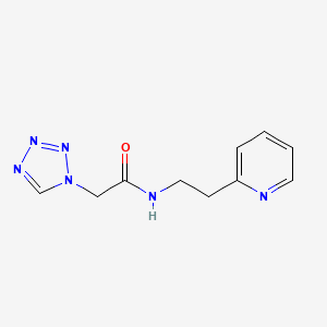 molecular formula C10H12N6O B4339598 N~1~-[2-(2-PYRIDYL)ETHYL]-2-(1H-1,2,3,4-TETRAAZOL-1-YL)ACETAMIDE 