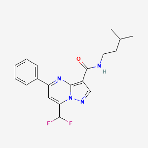 7-(difluoromethyl)-N-(3-methylbutyl)-5-phenylpyrazolo[1,5-a]pyrimidine-3-carboxamide