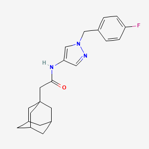 2-(1-adamantyl)-N-[1-(4-fluorobenzyl)-1H-pyrazol-4-yl]acetamide