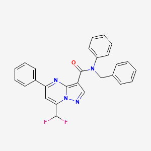 N-benzyl-7-(difluoromethyl)-N,5-diphenylpyrazolo[1,5-a]pyrimidine-3-carboxamide