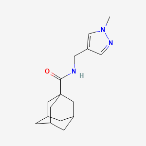 molecular formula C16H23N3O B4339658 N-[(1-methyl-1H-pyrazol-4-yl)methyl]-1-adamantanecarboxamide 