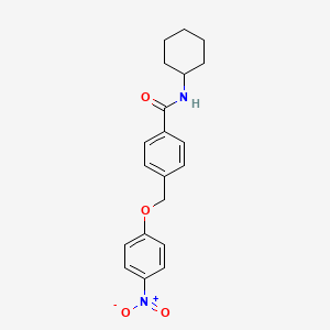 N-cyclohexyl-4-[(4-nitrophenoxy)methyl]benzamide