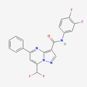 7-(difluoromethyl)-N-(3,4-difluorophenyl)-5-phenylpyrazolo[1,5-a]pyrimidine-3-carboxamide