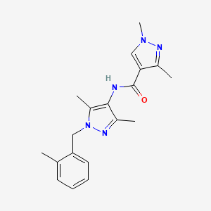 N-[3,5-dimethyl-1-(2-methylbenzyl)-1H-pyrazol-4-yl]-1,3-dimethyl-1H-pyrazole-4-carboxamide