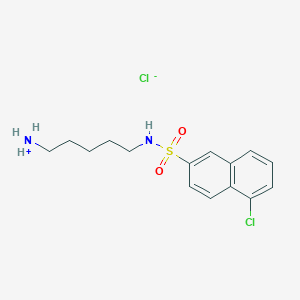 molecular formula C15H20Cl2N2O2S B043397 N-(5-aminopentyl)-5-chloronaphthalene-2-sulfonamide hydrochloride CAS No. 118896-95-0