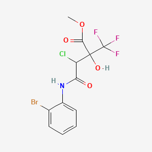 methyl 4-[(2-bromophenyl)amino]-3-chloro-2-hydroxy-4-oxo-2-(trifluoromethyl)butanoate