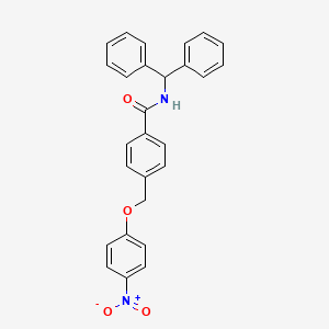 N-benzhydryl-4-[(4-nitrophenoxy)methyl]benzamide