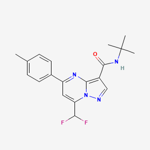 N~3~-(TERT-BUTYL)-7-(DIFLUOROMETHYL)-5-(4-METHYLPHENYL)PYRAZOLO[1,5-A]PYRIMIDINE-3-CARBOXAMIDE