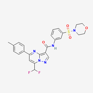 7-(DIFLUOROMETHYL)-5-(4-METHYLPHENYL)-N~3~-[3-(MORPHOLINOSULFONYL)PHENYL]PYRAZOLO[1,5-A]PYRIMIDINE-3-CARBOXAMIDE