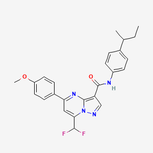 N-[4-(butan-2-yl)phenyl]-7-(difluoromethyl)-5-(4-methoxyphenyl)pyrazolo[1,5-a]pyrimidine-3-carboxamide