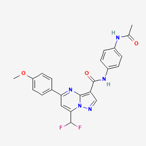 N-[4-(acetylamino)phenyl]-7-(difluoromethyl)-5-(4-methoxyphenyl)pyrazolo[1,5-a]pyrimidine-3-carboxamide