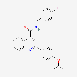 N-(4-fluorobenzyl)-2-(4-isopropoxyphenyl)-4-quinolinecarboxamide