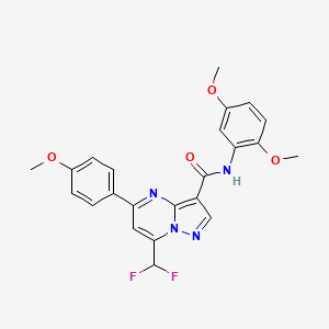 7-(difluoromethyl)-N-(2,5-dimethoxyphenyl)-5-(4-methoxyphenyl)pyrazolo[1,5-a]pyrimidine-3-carboxamide