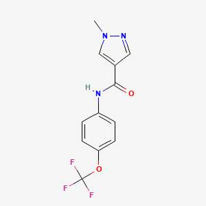 1-METHYL-N~4~-[4-(TRIFLUOROMETHOXY)PHENYL]-1H-PYRAZOLE-4-CARBOXAMIDE