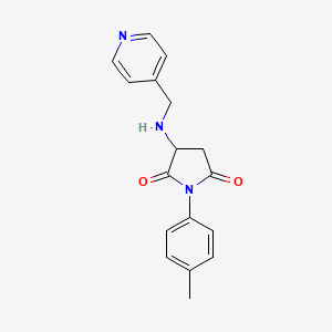 1-(4-methylphenyl)-3-[(4-pyridinylmethyl)amino]-2,5-pyrrolidinedione