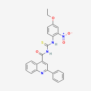 N-(4-ETHOXY-2-NITROPHENYL)-N'-[(2-PHENYL-4-QUINOLYL)CARBONYL]THIOUREA