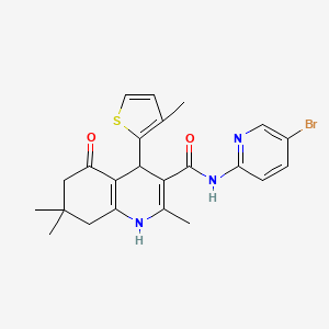 N~3~-(5-BROMO-2-PYRIDYL)-2,7,7-TRIMETHYL-4-(3-METHYL-2-THIENYL)-5-OXO-1,4,5,6,7,8-HEXAHYDRO-3-QUINOLINECARBOXAMIDE