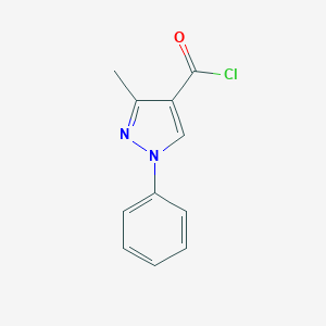 molecular formula C11H9ClN2O B434053 3-methyl-1-phenyl-1H-pyrazole-4-carbonyl chloride CAS No. 957294-52-9