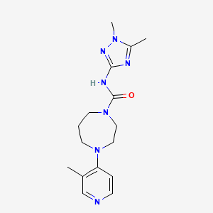 N-(1,5-dimethyl-1H-1,2,4-triazol-3-yl)-4-(3-methyl-4-pyridinyl)-1,4-diazepane-1-carboxamide bis(trifluoroacetate)