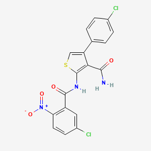 2-[(5-chloro-2-nitrobenzoyl)amino]-4-(4-chlorophenyl)-3-thiophenecarboxamide