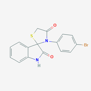 molecular formula C16H11BrN2O2S B434059 3-(4-bromophenyl)-1',3'-dihydrospiro[1,3-thiazolidine-2,3'-(2'H)-indole]-2',4-dione CAS No. 116344-60-6