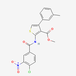 methyl 2-[(4-chloro-3-nitrobenzoyl)amino]-4-(3-methylphenyl)-3-thiophenecarboxylate