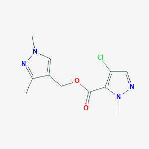 (1,3-dimethyl-1H-pyrazol-4-yl)methyl 4-chloro-1-methyl-1H-pyrazole-5-carboxylate