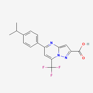 5-(4-isopropylphenyl)-7-(trifluoromethyl)pyrazolo[1,5-a]pyrimidine-2-carboxylic acid