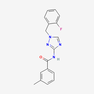 N-[1-(2-fluorobenzyl)-1H-1,2,4-triazol-3-yl]-3-methylbenzamide