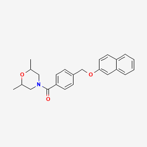 (2,6-DIMETHYLMORPHOLINO){4-[(2-NAPHTHYLOXY)METHYL]PHENYL}METHANONE