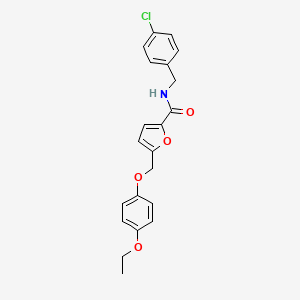 N-(4-chlorobenzyl)-5-[(4-ethoxyphenoxy)methyl]-2-furamide