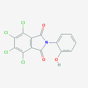 molecular formula C14H5Cl4NO3 B434073 4,5,6,7-tetrachloro-2-(2-hydroxyphenyl)-1H-isoindole-1,3(2H)-dione CAS No. 199930-15-9