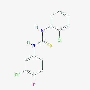 1-(3-Chloro-4-fluorophenyl)-3-(2-chlorophenyl)thiourea