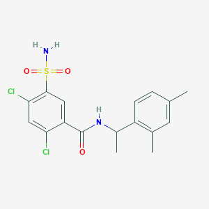 5-(aminosulfonyl)-2,4-dichloro-N-[1-(2,4-dimethylphenyl)ethyl]benzamide