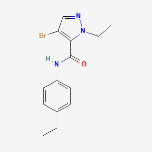 4-bromo-1-ethyl-N-(4-ethylphenyl)-1H-pyrazole-5-carboxamide