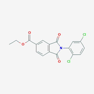 molecular formula C17H11Cl2NO4 B434095 ethyl 2-(2,5-dichlorophenyl)-1,3-dioxo-2,3-dihydro-1H-isoindole-5-carboxylate CAS No. 330989-75-8