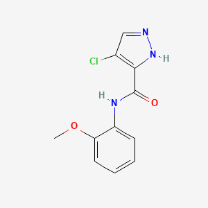 4-chloro-N-(2-methoxyphenyl)-1H-pyrazole-3-carboxamide