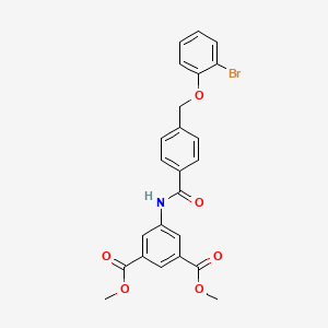 dimethyl 5-({4-[(2-bromophenoxy)methyl]benzoyl}amino)isophthalate