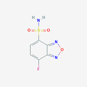 molecular formula C6H4FN3O3S B043410 4-(Aminosulfonyl)-7-fluoro-2,1,3-benzoxadiazole CAS No. 91366-65-3