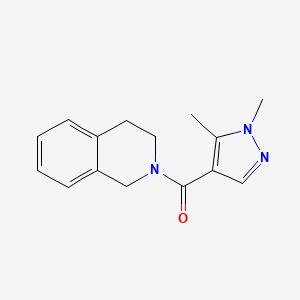 2-[(1,5-dimethyl-1H-pyrazol-4-yl)carbonyl]-1,2,3,4-tetrahydroisoquinoline