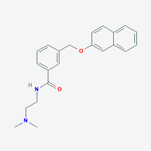 N-[2-(dimethylamino)ethyl]-3-[(2-naphthyloxy)methyl]benzamide