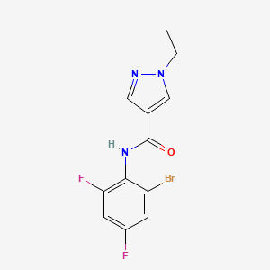 N-(2-bromo-4,6-difluorophenyl)-1-ethyl-1H-pyrazole-4-carboxamide