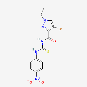 N-[(4-BROMO-1-ETHYL-1H-PYRAZOL-3-YL)CARBONYL]-N'-(4-NITROPHENYL)THIOUREA