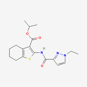 isopropyl 2-{[(1-ethyl-1H-pyrazol-3-yl)carbonyl]amino}-4,5,6,7-tetrahydro-1-benzothiophene-3-carboxylate