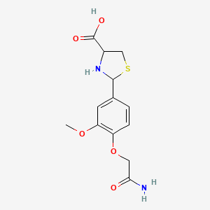 2-[4-(CARBAMOYLMETHOXY)-3-METHOXYPHENYL]-1,3-THIAZOLIDINE-4-CARBOXYLIC ACID