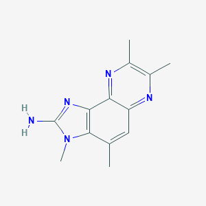 molecular formula C13H15N5 B043411 2-Amino-3,4,7,8-tetramethyl-3H-imidazo[4,5-F]quinoxaline CAS No. 132898-07-8