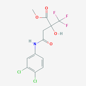 methyl 4-(3,4-dichloroanilino)-2-hydroxy-4-oxo-2-(trifluoromethyl)butanoate