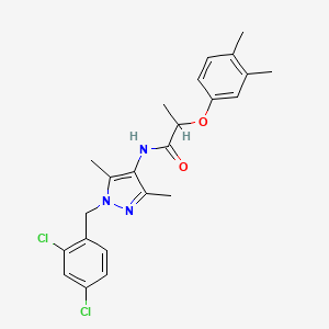 N-[1-(2,4-dichlorobenzyl)-3,5-dimethyl-1H-pyrazol-4-yl]-2-(3,4-dimethylphenoxy)propanamide